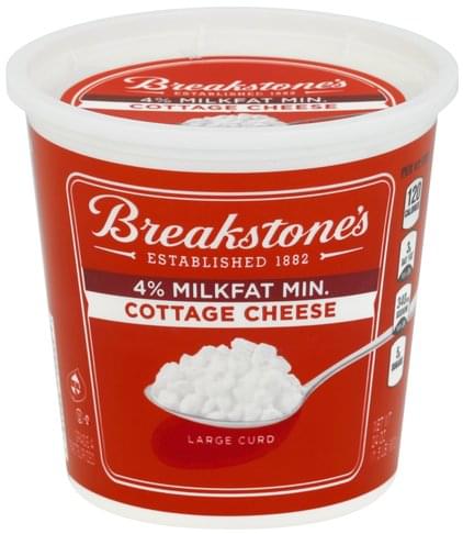 Breakstones Large Curd, 4% Milkfat Min. Cottage Cheese - 24 Oz ...