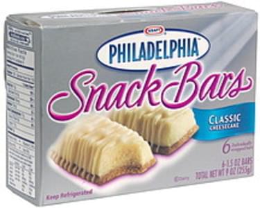 Philadelphia Classic Cheesecake Snack Bars - 6 ea, Nutrition ...