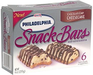 Philadelphia Snack Bar, Chocolate Chip Cheesecake Snack Bars - 6 Ea ...