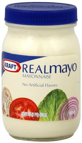 Kraft Real Mayo Mayonnaise - 16 oz, Nutrition Information | Innit