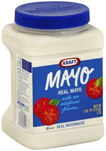 Kraft Real Mayonnaise - 60 oz, Nutrition Information | Innit