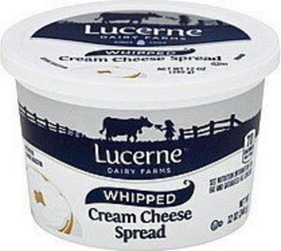 Lucerne Whipped Cream Cheese Spread 12 oz, Nutrition Information Innit