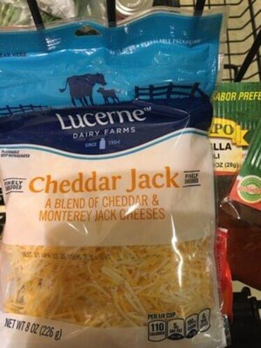 Lucerne Shredded, Mild Cheddar Cheese - 8 Oz, Nutrition Information | Innit