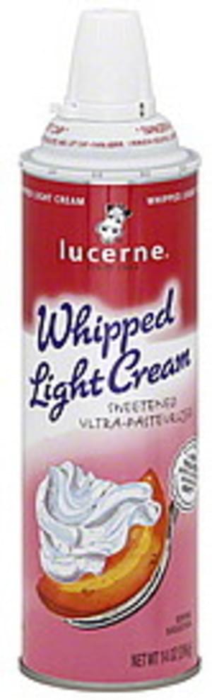Lucerne Light Whipped Cream 14 Oz Nutrition Information Innit