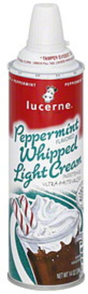 Lucerne Light Peppermint Flavored Whipped Cream 14 Oz Nutrition Information Innit