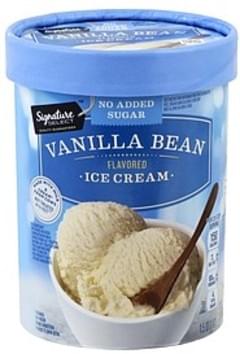 Signature Select No Sugar Added, Vanilla Bean Flavored Ice Cream - 1.5 ...