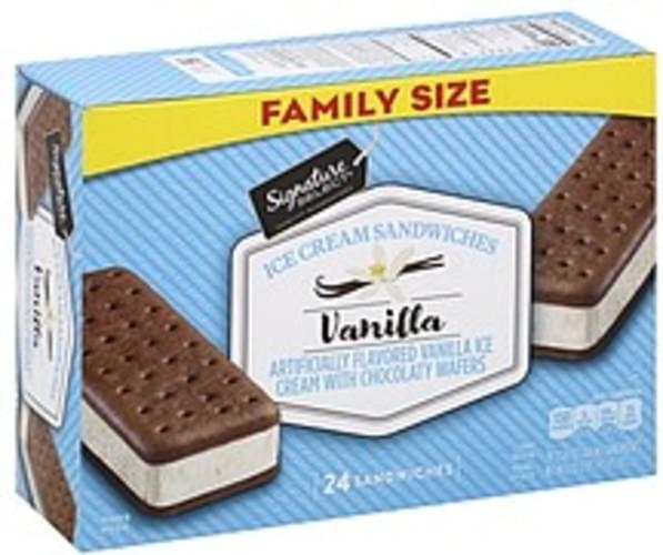 Lucerne Vanilla Flavored Ice Cream Sandwiches - 24 Ea, Nutrition 