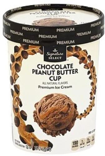 Signature Select Chocolate Peanut Butter Ice Cream - 1.5 QT, Nutrition ...