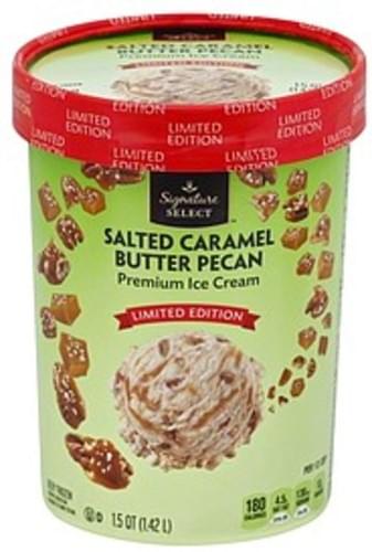 Signature Select Salted Caramel Butter Pecan Ice Cream - 1.5 QT ...