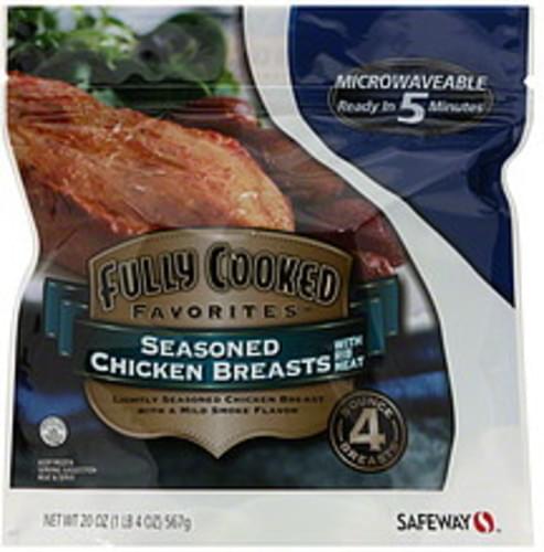 Safeway With Rib Meat Seasoned Chicken Breasts 4 Ea Nutrition