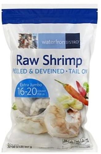 Waterfront Bistro Raw Extra Jumbo Shrimp 32 Oz Nutrition