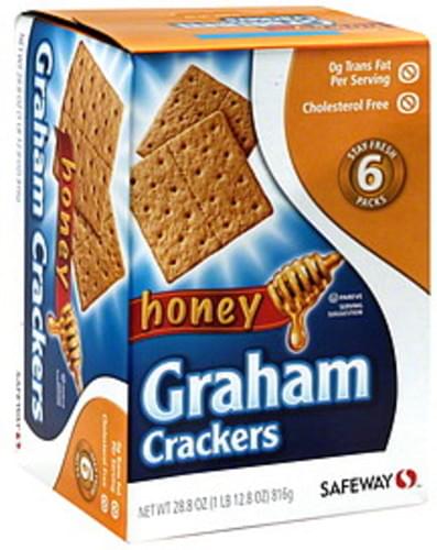 Safeway Honey Graham Crackers - 6 ea, Nutrition Information | Innit