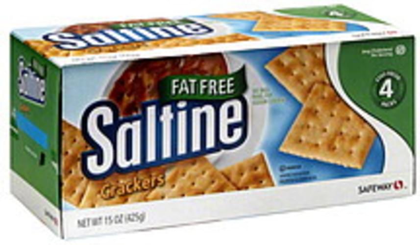 Safeway Fat Free Saltine Crackers - 4 Ea, Nutrition Information 