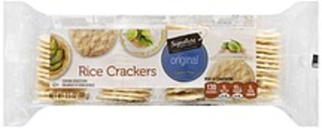 Signature Select Original Rice Crackers - 3.5 oz, Nutrition Information ...