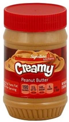 Signature Select Creamy Peanut Butter - 64 oz, Nutrition Information ...