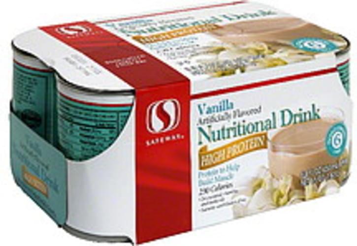 Safeway Vanilla Nutritional Drink High Protein 6 ea, Nutrition Information Innit