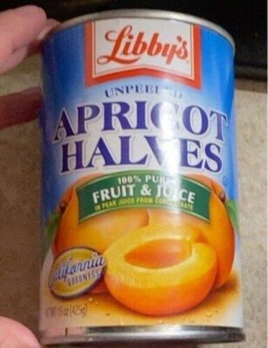 Libby's Fruits Unpeeled In Pear Juice Apricot Halves - 15 oz, Nutrition ...