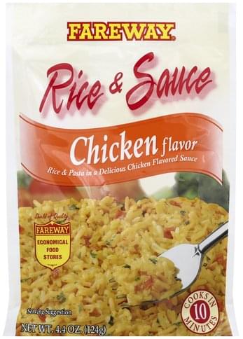 Fareway Chicken Flavor Rice & Sauce - 4.4 oz, Nutrition Information | Innit