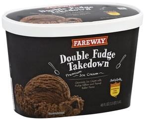 Fareway Premium, Double Fudge Takedown Ice Cream - 48 Oz, Nutrition 