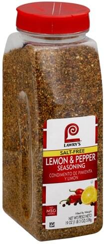 Lawry's 19 oz. Salt-Free Lemon and Pepper Seasoning