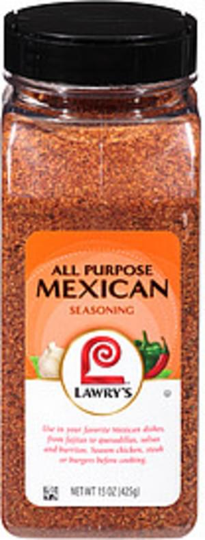 Lawrys All Purpose Mexican Seasoning 15 Oz Nutrition Information