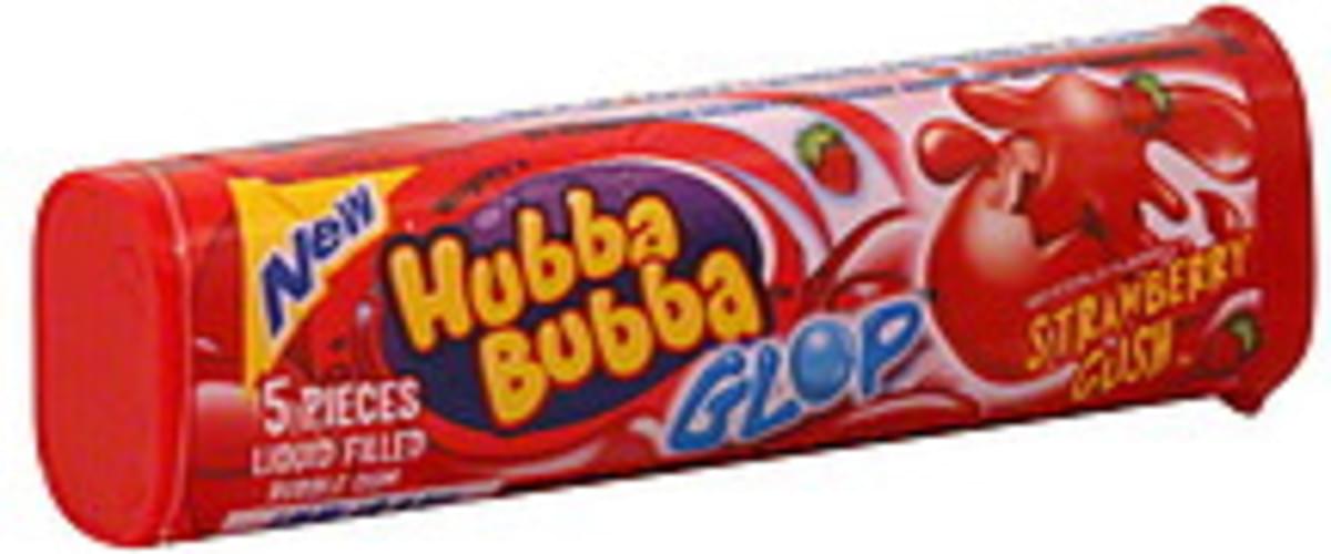 Hubba Bubba Liquid Filled Bubble, Strawberry Gush Gum - 5 ea, Nutrition ...