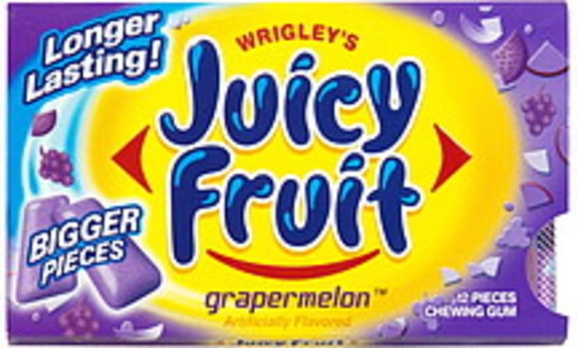 Juicy Fruit Grapermelon Chewing Gum - 12 ea, Nutrition Information | Innit