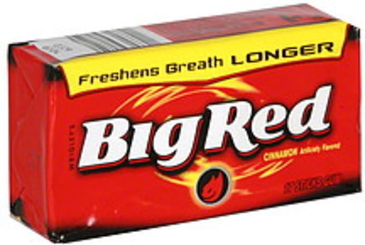 Big Red Cinnamon Gum - 17 ea, Nutrition Information | Innit