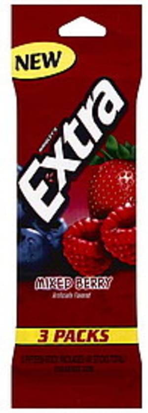 Extra Mixed Berry Gum - 3 ea, Nutrition Information | Innit