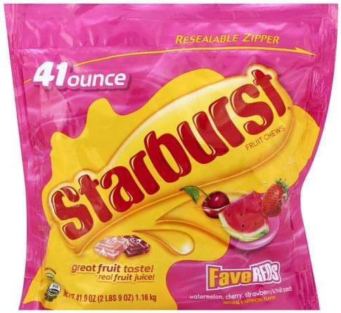 Starburst FaveReds Fruit Chews - 41 oz, Nutrition Information | Innit