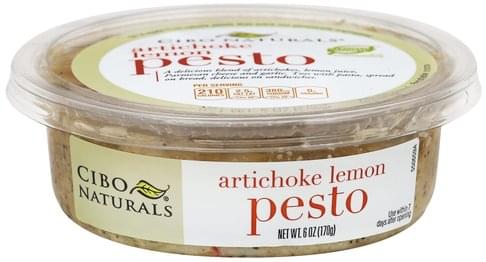 Cibo Naturals Artichoke Lemon Pesto - 6 oz, Nutrition Information | Innit
