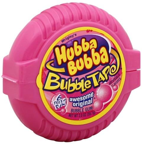 Hubba Bubba Awesome Original Bubble Gum - 2 oz, Nutrition Information ...