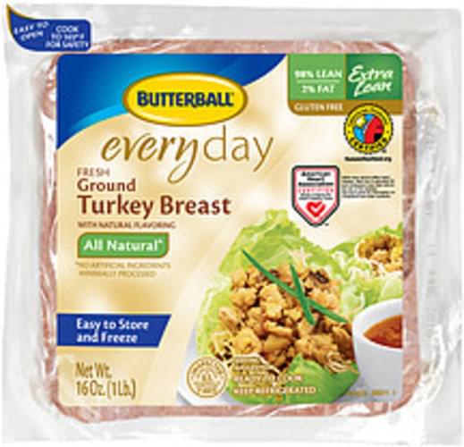 butterball-everyday-fresh-extra-lean-ground-turkey-breast-16-oz-nutrition-information-innit