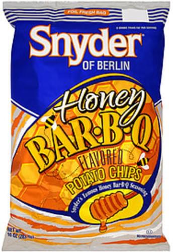 Snyder Of Berlin Honey Bar-B-Q Potato Chips - 10 Oz, Nutrition ...