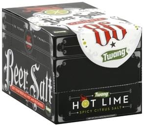 Twang Hot Lime Beer Salt - 24 Ea, Nutrition Information | Innit