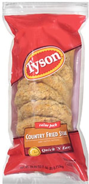 Tyson® Fully Cooked Country Fried Steak Patties Frozen