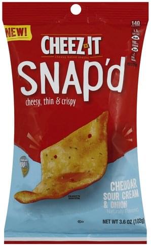 Cheez It Cheddar, Sour Cream & Onion Cheesy Baked Snacks - 3.6 oz ...