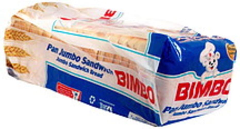 Bimbo Jumbo Sandwich Bread 24 Oz Nutrition Information Innit