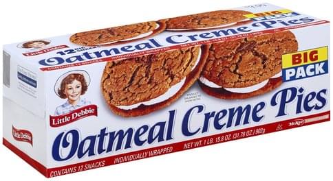 Little Debbie Big Pack Oatmeal Creme Pies - 12 ea, Nutrition ...