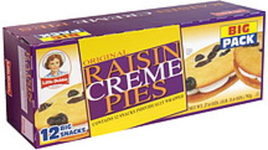 Little Debbie Big Pack Raisin Creme Pies - 12 ea, Nutrition Information ...