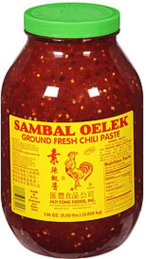 Sambal Oelek Ground Fresh Chili Paste - 136 oz, Nutrition Information ...
