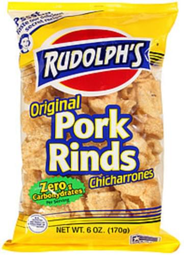 Rudolphs Original Pork Rinds 6 Oz Nutrition Information Innit