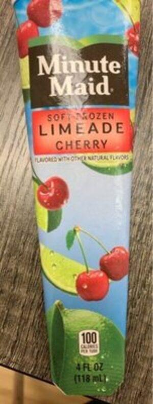 Minute Maid Soft Frozen Limeade Cherry 0 G Nutrition Information Innit 9553