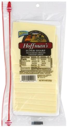 Hoffmans Super-Sharp Cheddar Cheese - 10 ea, Nutrition Information | Innit