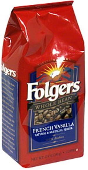 Folgers French Vanilla Whole Bean Coffee - 12 oz, Nutrition Information