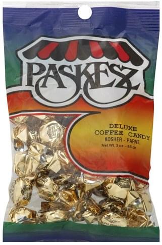 Paskesz Deluxe, Coffee Candy - 3 oz, Nutrition Information | Innit