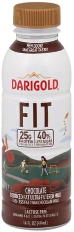 Darigold Reduced Fat, Chocolate, Ultra-Filtered Milk - 14 oz, Nutrition ...