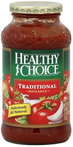 Healthy Choice Traditional Pasta Sauce - 26 oz, Nutrition Information |  Innit