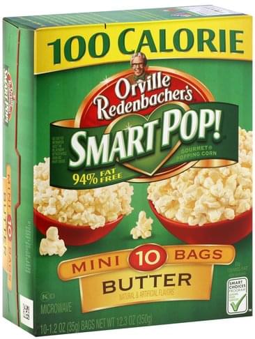 Orville Redenbachers Gourmet, 94% Fat Free, Mini Bags, Butter Popping ...