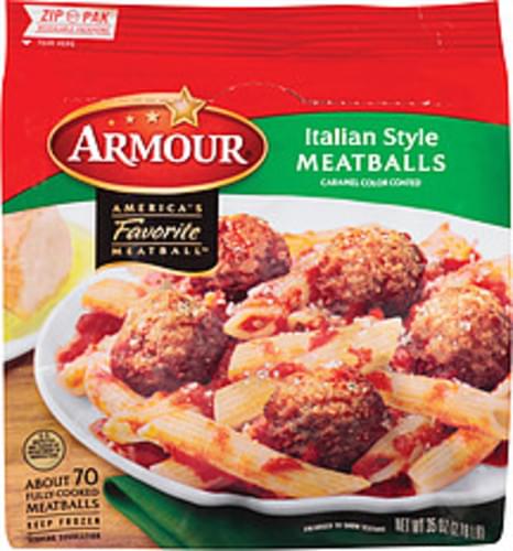 Armour Italian Style Meatballs 35 Oz Nutrition Information Innit